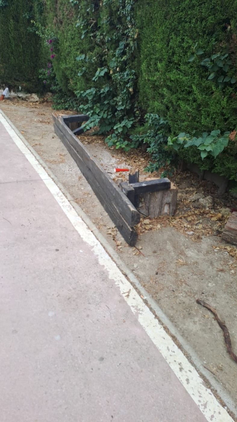 Abandono total de la Zona del Bosquipark.