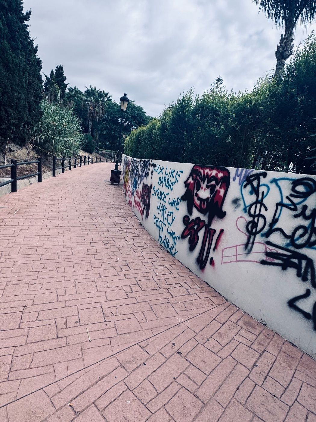 Destrozo de mobiliario urbano y contaminación por aguas fecales