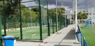 Cambio en las pistas de papel de Manilva padel manilva