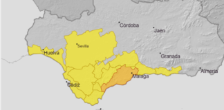 Alerta naranja por lluvias hasta las 18:00 del sábado