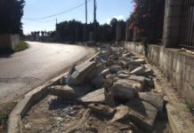 Acerado carretera los baños acerado carretera los baños