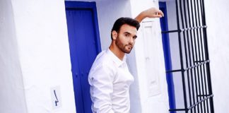 Cristian Muñoz en el certamen de Mister Málaga Cristian Muñoz
