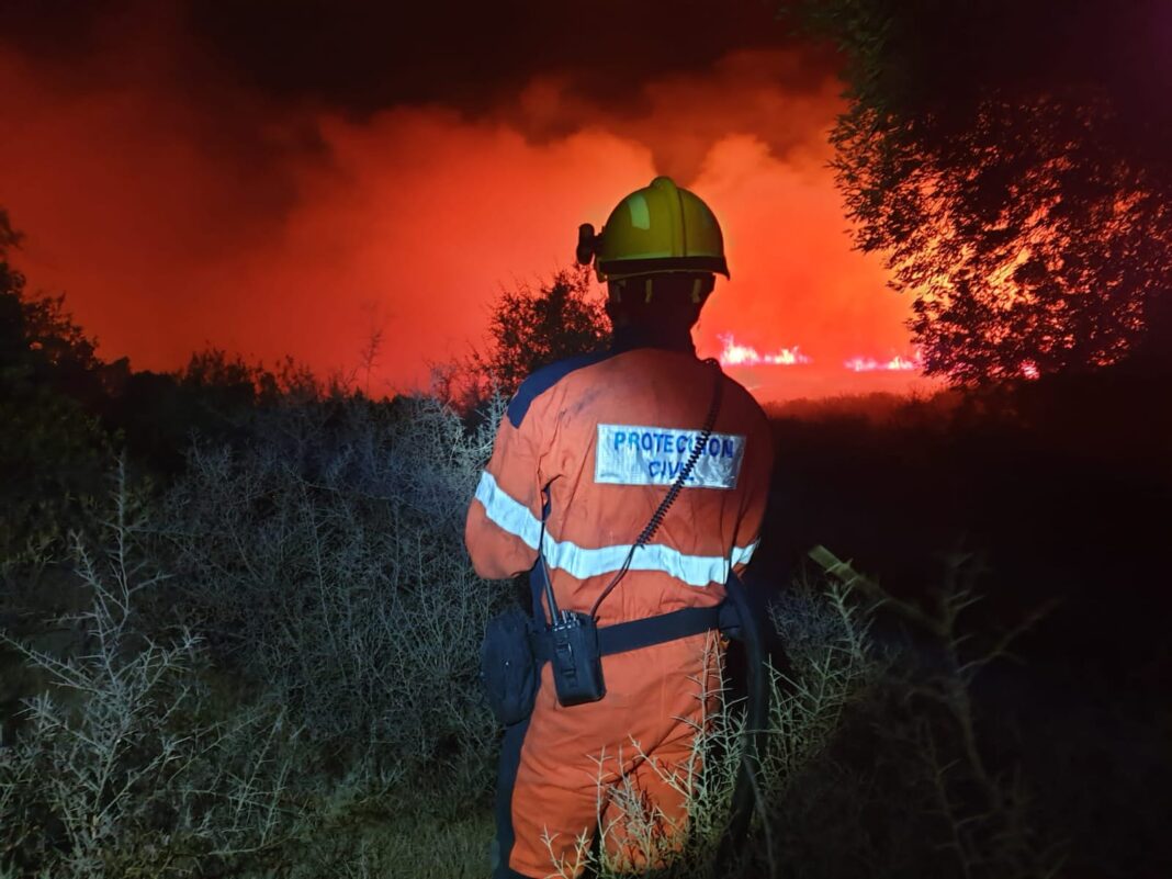 Incendio zona Pajaritos