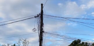 Obras para el ¿soterramiento de cableado telefónico? Estado del cableado