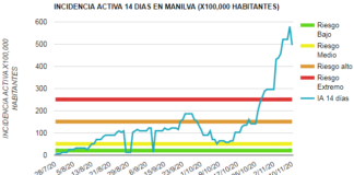 Baja la incidencia de 14 días en el municipio incidencia activa Manilva 10-11-2020