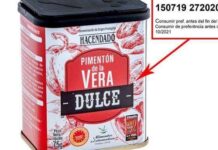 Se retira un lote de Pimentón de Mercadona pimenton-Hacendado-salmonella