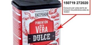 Se retira un lote de Pimentón de Mercadona pimenton-Hacendado-salmonella