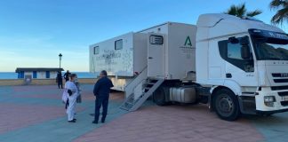 Malestar municipal por la baja participación en el cribado camion - covid Junta de Andalucia