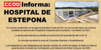 El nuevo hospital de Estepona prepara su apertura