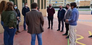 Inminente comiendo de la obras en el colegio San Luis colegio Sabinillas