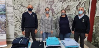 Entrega de indumentaria a los trabajadores de parque movil Parque movil