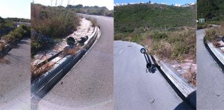 El Ayuntamiento desmonta farolas de una propiedad privada farolas del Goleto