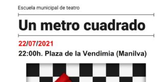 Hoy se realiza la obra de teatro «Un metro cuadrado» Un metro cuadrado