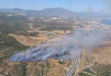 Actuación sobresaliente de los bomberos Incendio Manilva