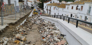 Remodelación de la barranca en la Calle Cruces
