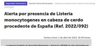 Alerta sanitaria tras detectar listerina en embutidos distribuidos en Manilva