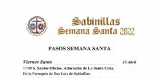 Programa Semana Santa de Sabinillas Semana Santa Sabinillas