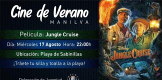 Jungle Cruise se proyectará el domingo en la playa de Sabinillas