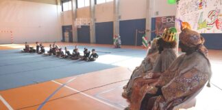 Exibición del club de gimnasia rítmica Alsur gimnasia ritmica Manilva