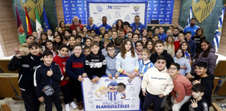 Alumnos del CEIP Pablo Picasso visitan La Rosaleda Malaga CF