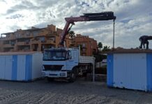 Comienza la retirada de los aseos de playas