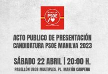 Acto de presentación de la lista del PSOE