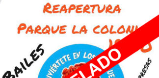 IU denuncia la fiesta en la reapertura del parque de La Colonia cancelado
