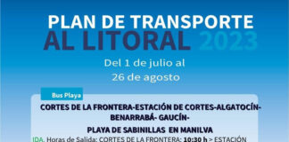 La playa de Sabinillas acogerá a vecinos del interior transporte al litoral 2023