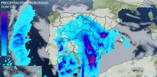 Previsiones de lluvias para este fin de semana Tiempo el domingo