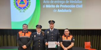Ivan Quirós recibe la Medalla de Plata al mérito de Protección Civil proteccion Civil Manilva