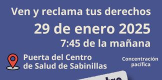 Concentración pacífica en protesta por la asistencia sanitaria en Manilva Manifestacion Manilva