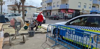 Se reanudan las obras del paso de peatones de Miraflores paso de peatones
