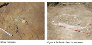 Aparecen monedas y material cerámico en una obra sin autorización en el Castillo restos encontrados