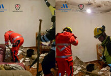 Una persona herida tras el desplome del techo de una vivienda en Manilva