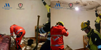 Una persona herida tras el desplome del techo de una vivienda en Manilva