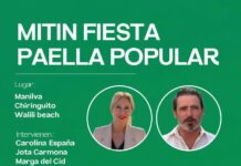 Carolina España, número 2 de Juanma Moreno en Málaga, visita este jueves Manilva Paella popular