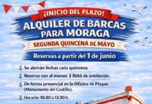 Plazo abierto para reservar barcas para moragas durante la temporada estival moragas Manilva