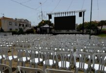Pantalla gigante para ver el partido final del mundial en El Castillo