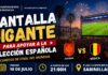 Pantalla gigante para seguir el España-Bélgica