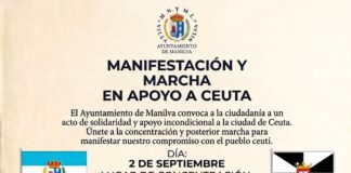 Manilva se moviliza en apoyo a Ceuta con una concentración y marcha pacífica