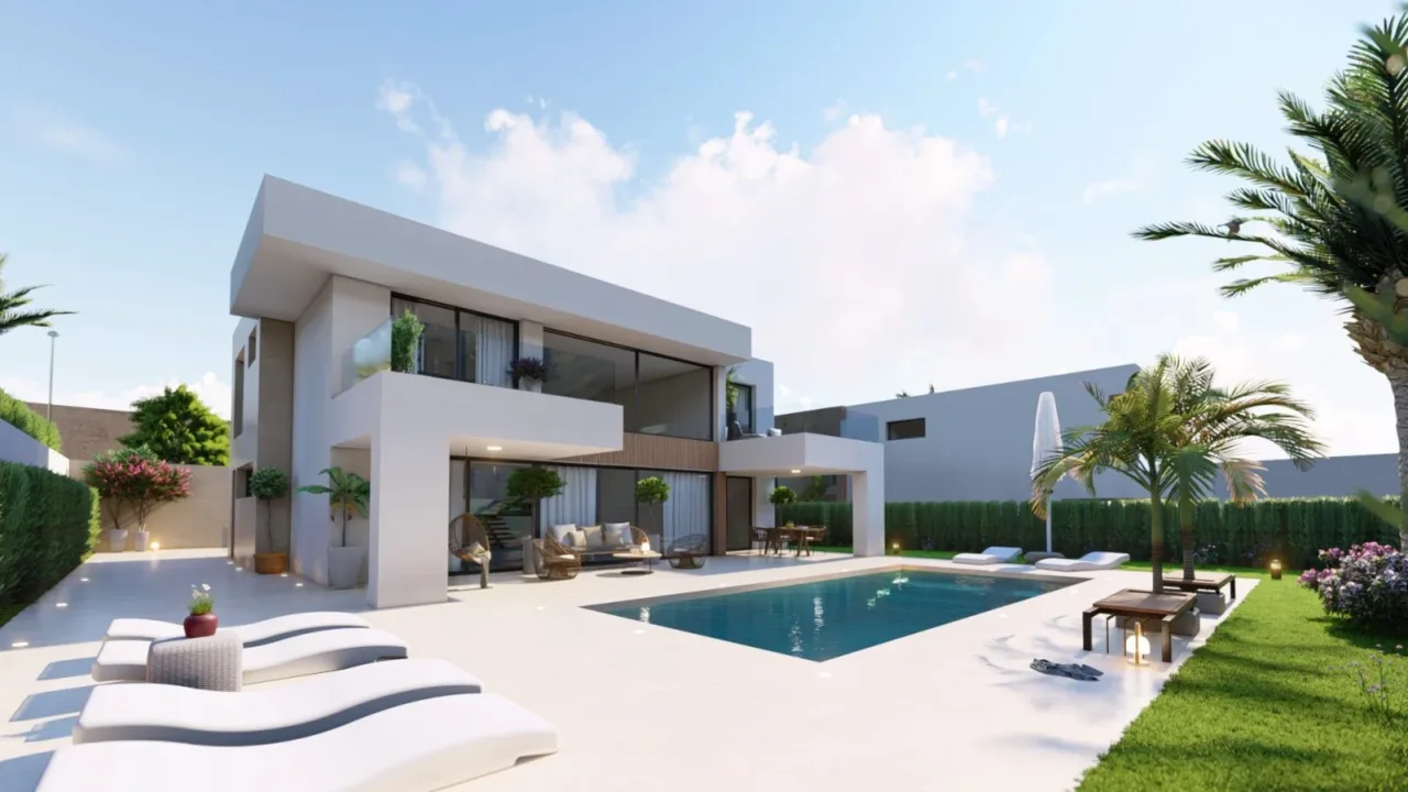 VILLA MODERNA CON CONSTRUCCION A 150 METROS DE LA PLAYA